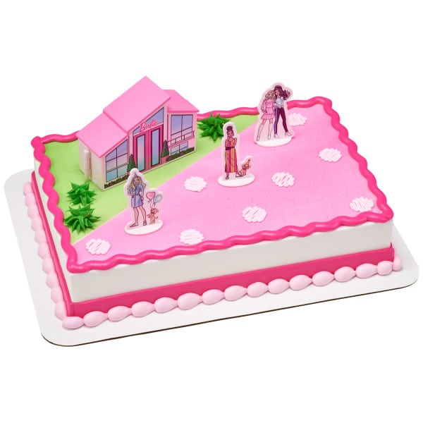 Kids and Character Cake-Barbie Dreamhouse Adventures DecoSet