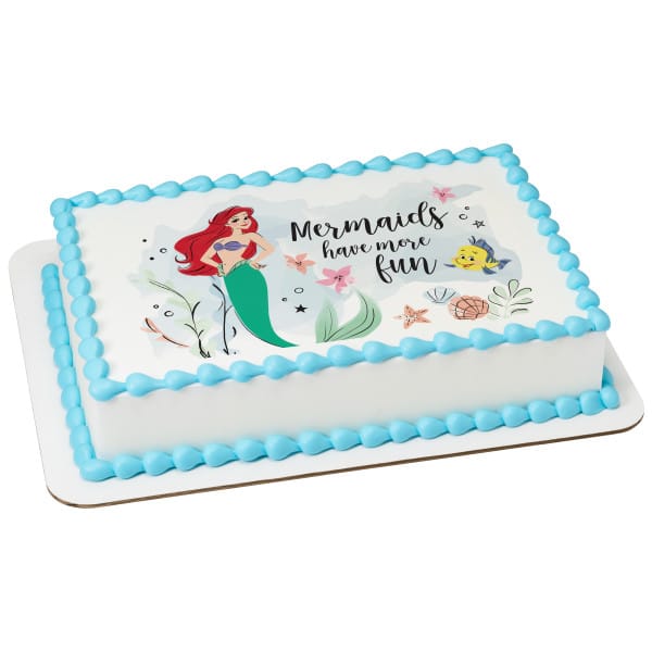 Kids and Character Cakes-Disney Princess Ariel PhotoCake Edible