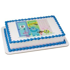 Kids and Character Cakes-Disney and Pixar's Monsters Inc. Mike and Sulley PhotoCake Edible Image #26214