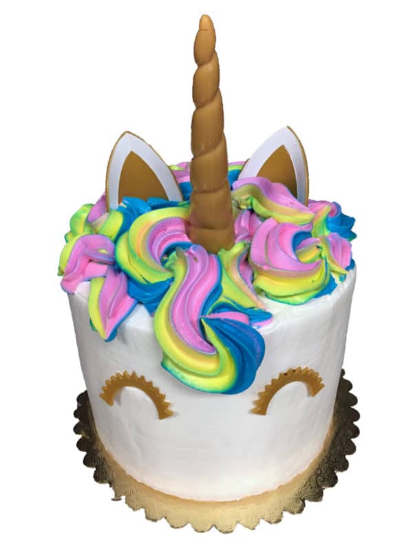 Kids and Character Cake 46d Unicorn Cake (Plastic Horn & Ears) - Aggie's  Bakery & Cake Shop