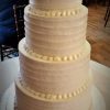 four tier frosted cake