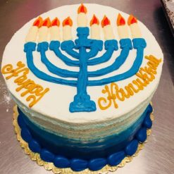 Hanukkah Cake - Menorah