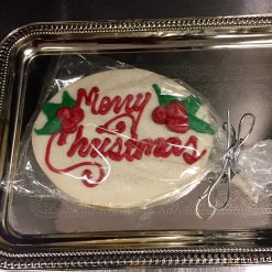 Alternative view of White Chocolate Christmas Cookie - Fancy Oval