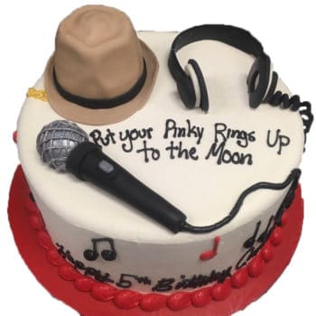 music birthday cake