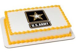 Edible Image Cake-US Army-8433
