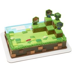 Kids and Character Cake-MINECRAFT Mobs Beware! DecoSet #28831