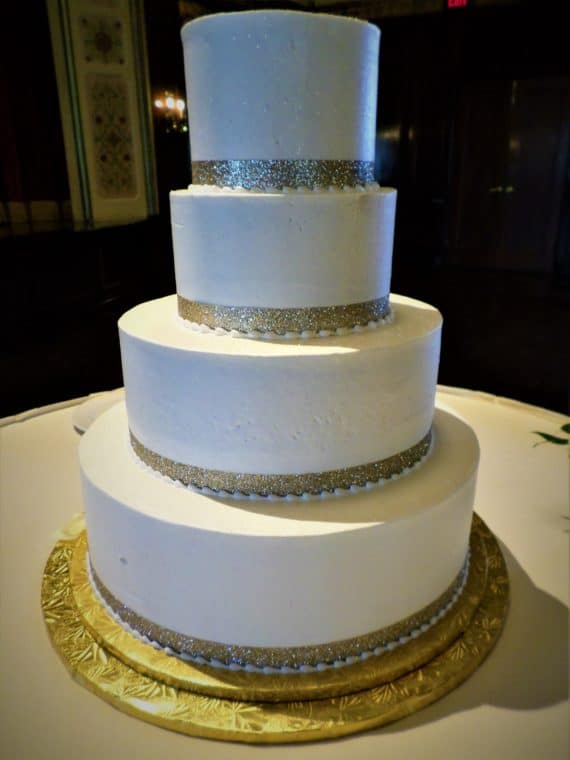 four tiered cake
