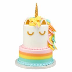 colorful unicorn cake