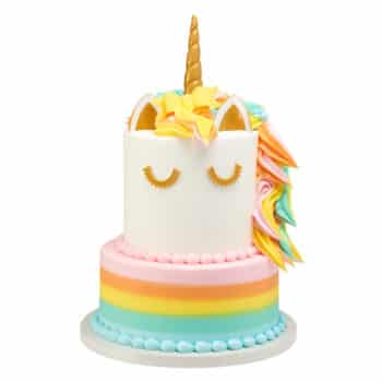 colorful unicorn cake