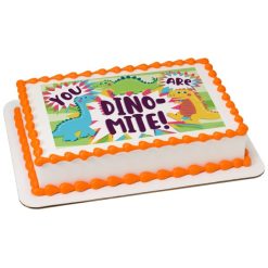 Kids and Character Cakes - You Are Dino-Mite! PhotoCake Edible Image #26921