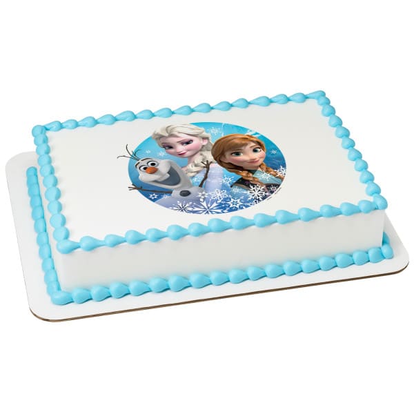 Frozen Birthday Cake . Disney Frozen cake. Kids birthday .Frozen themed  child's birthday cake . Azerbaijab Baku 04.02.2020 Stock Photo - Alamy